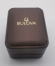 Bulova Rare Montre Vintage Boîtier Cuir Burgundy pour Any Or Accutron Models T2