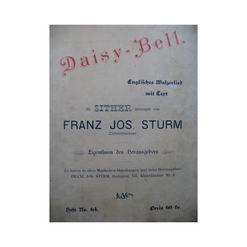 Sturm franz jos daisy - franz, bell