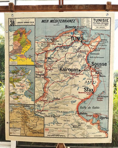 Ancien carte géographie vidal - carte,
