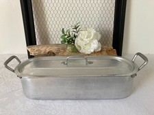 825⚜️ Ancienne Poissonnière en Aluminium Vintage Longueur 36 Cm