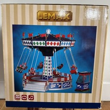 ?Manège Lemax – The Cosmic Swing – Manège animé lumineux et musical (rare)