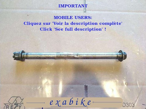 Axe roue arriere pour - axe, de