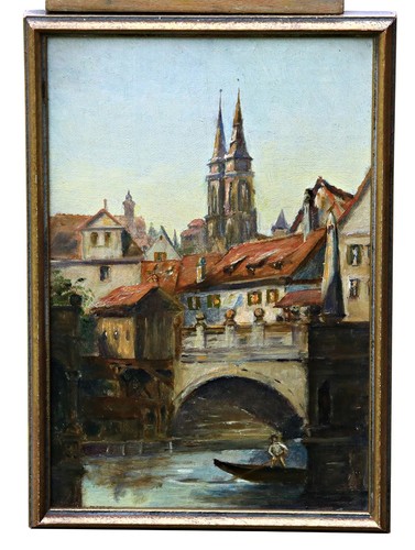 Vue urbaine tableau - urbaine, pont