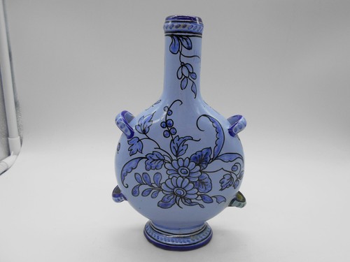 Gourde bleue décor - gourde,