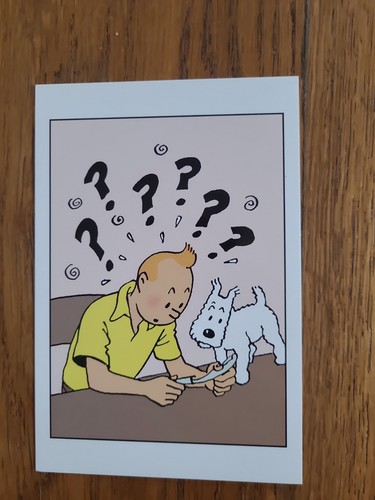 Tintin cartes postales - cartes,