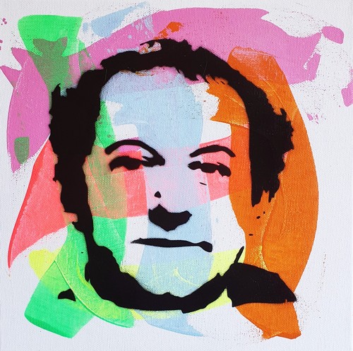 Pyb signed coluche tableau - signed,