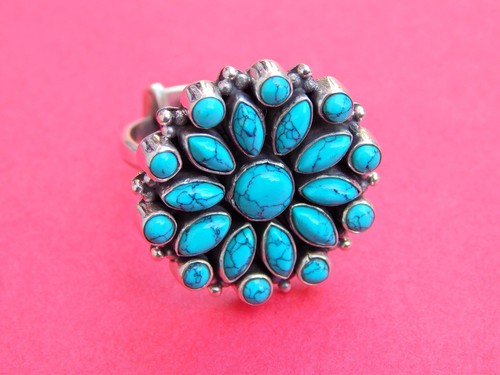 Bague turquoise naturelle