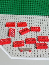 Lego. 3185. 10 Grilles Rouges.