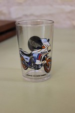 Verre HONDA CX 500 Turbo – moto collection 1980s – verre publicitaire vintage
