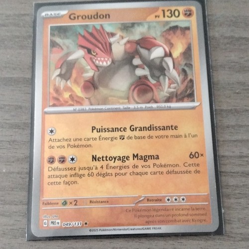 Groudon carte pokémon jcc 130 - groudon,