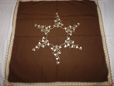 Nappe Coton Handarbeit Broderie Perce-Neige - Vintage - 75,5 CM