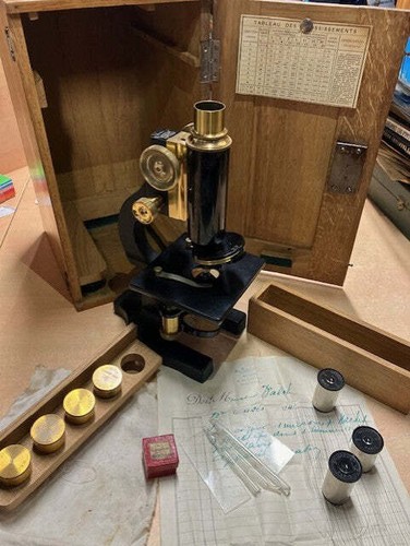 Microscope nachet paris avec - paris,