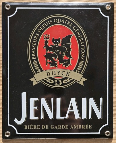 Plaque émaillée jenlain - plaque,