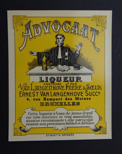 Ancienne étiquette liqueur