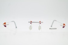 Lunettes Vintage BAJAZZO LIFE Argent Orange Rouge Sans Monture