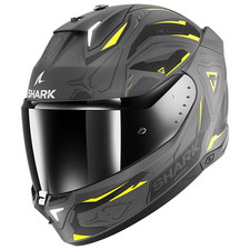 Casque Shark Intégral SKWAL I3 Anthracite Jaune Noir Mat - LINIK - AYK