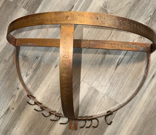Vintage patina copper hanging - vintage,