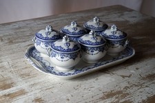 Lot de 6 pots à crème ancien