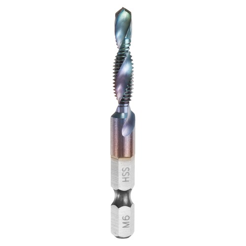 Foret taraud combiné - combiné, m6x1