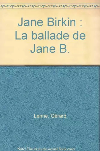 Jane birkin ballade - jane, la