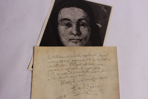Paul cézanne fils - fils, autographe