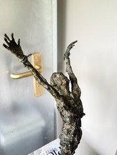 PIERRE MOUZAT Piece Unique grand Bronze Signé - Giacometti Art Sculpture
