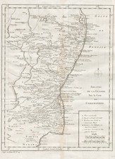 Coromandel Coast Koromandelküste Inde Origine Inde Carte Bellin Map 1750