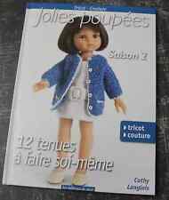"Jolies Poupées, saison 2" 12 Tenues Tricot & Couture - C. Langlois - 2017, Neuf