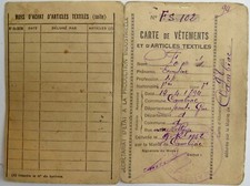 CARTE DE RATIONNEMENT