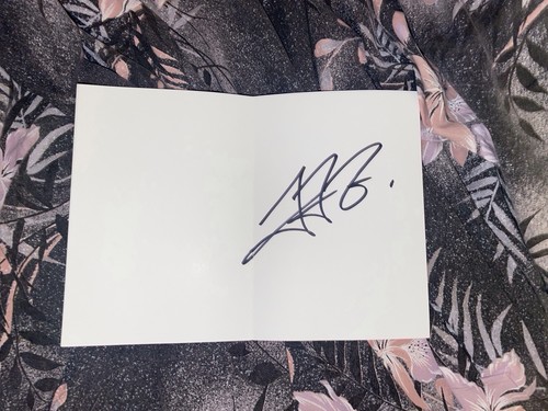 Carte autograph dedicace - carte,