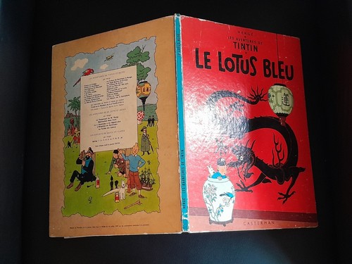 Tintin lotus bleu - bleu,