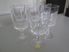 6 verres à eau en cristal