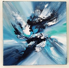 tableau abstrait coloré– art contemporain  oeuvre originale signée 