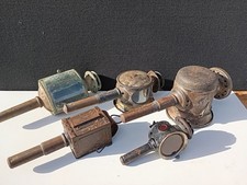 Lot De 5 Anciennes Lampes A Calèches, Carosse Ancienne Lampe Vintage Voir Photos