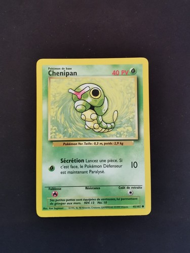 Carte pokémon chenipan - chenipan, 45/102
