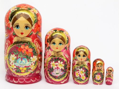 Poupées russes h13cm peint - poupées,