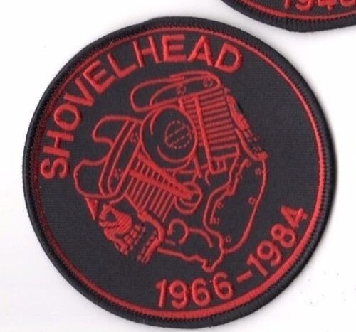 Motard brodé flh - flh, shovelhead