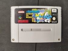 Les Schtroumpfs Autour du monde Super Nintendo SNES Loose PAL FAH