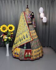 Miroir Brodé Lehenga Choli pour Navratri Garba Chaniya Choli Festival Usure