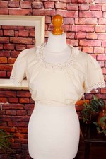 Vintage Orig 70S Dirndl Blouse
