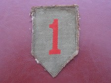 US WW2 - patch 1° Division d'Infanterie - Big Red One - modèle tissé BEVO rare