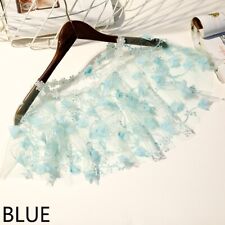 Neuf Femme Dentelle Maille Cape Bolero Mariage 3D Floral Étole Châle Enveloppant