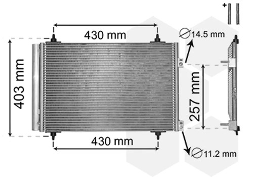Condenseur climatisation van - condenseur,