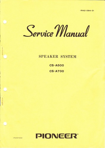 Service manuel instructions - service,