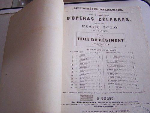 Livre partitions des annees - de,
