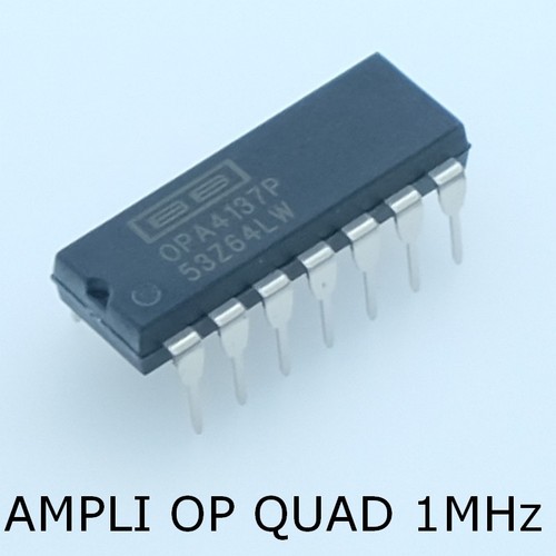 Opa4137p quad 36v 1mhz - opa4137p,