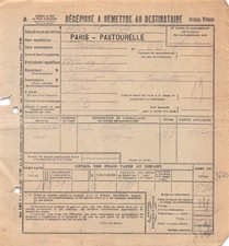 Facture  CHEMIN DE FER PARIS PASTOURELLE - EMAD A POITIERS