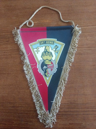 Fanion militaire ancien 34e - ancien, du