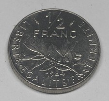 1/2 Franc Semeuse Nickel 1984 Monnaie Française En Achat Unitaire