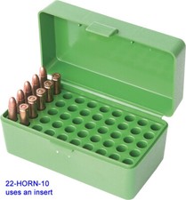 MTM 22-HORN Case-Gard R-50 Munitions Boite 22 Frelon 32-20 30 Carabine Neuf